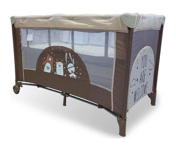 BBO prenosivi krevet (P910) 2 nivoa DREAM&PLAY - Brown